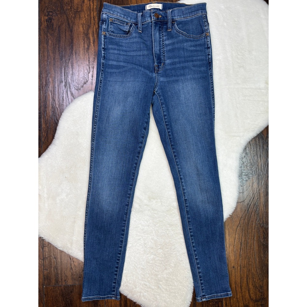 Madewell 10" Roadtripper Jeans 27 Medium Wash High Rise Skinny Stretch Women
